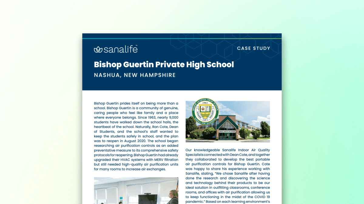 Guertin High School Case Study Sanalife Resources